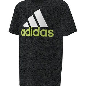 Adidas Boys Black Oversize Logo TShirt S
